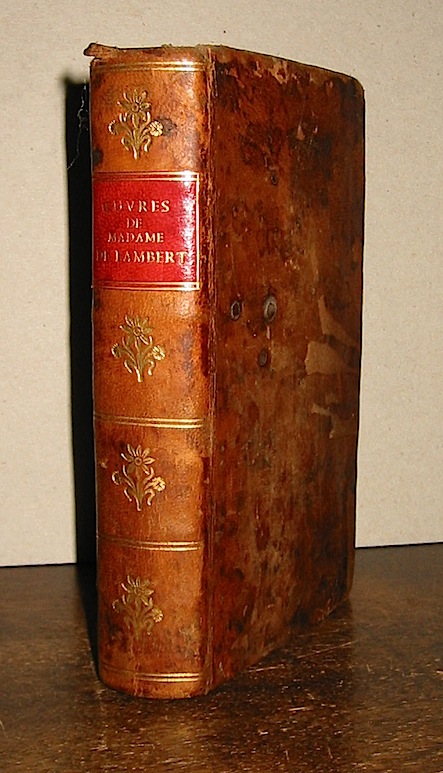Lambert Marquise de Oeuvres... avec un abregé de sa vie... augmentée d'un Supplement contenant quatre nouvelles Pièces 1751 Lausanne